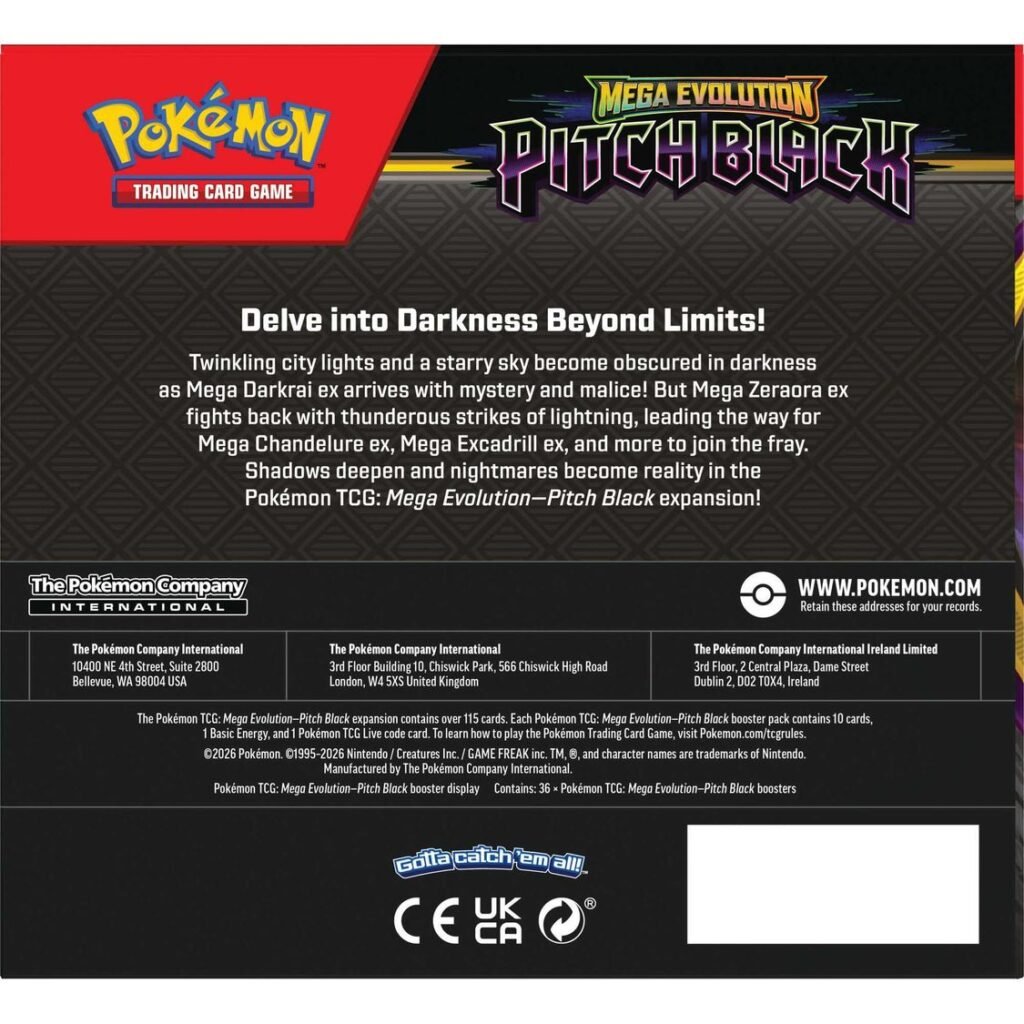 Pokémon TCG: Mega Evolution - Pitch Black Booster Pack (PRE-ORDER)